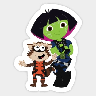 Gamora the Explorer Sticker